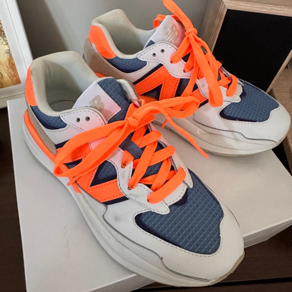 New Balance 57/40 Orange and Blue Sneakers